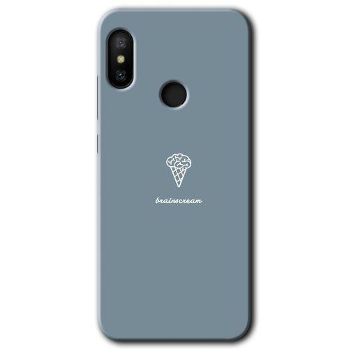 MRCİLETİSİM Xiaomi Redmi Note 6 Pro Kılıf HD Desen Baskılı Arka Kapak+Temperli Cam - Beyin Gıdası