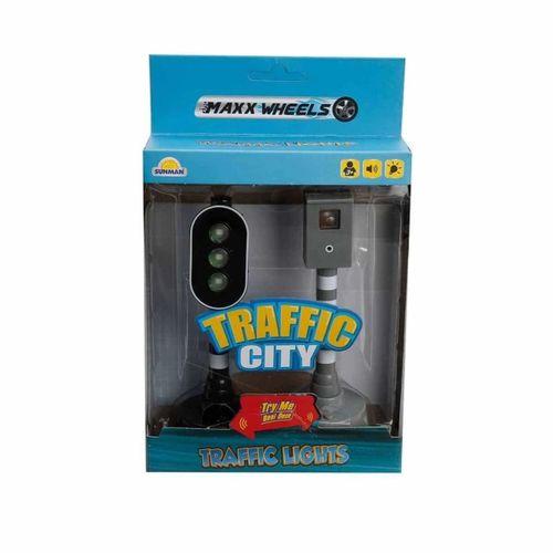Eğitici Oyuncak Maxx Wheels Sesli ve Işıklı Trafik Işık Seti