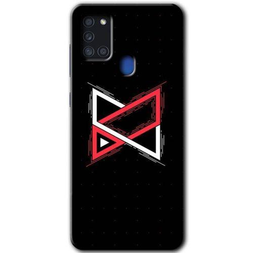 MRCİLETİSİM Samsung Galaxy A21s Kılıf Baskılı Kapak - Kilit +Tam Ekran Koruyucu