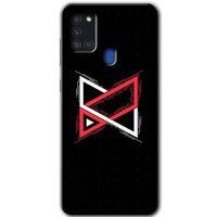 MRCİLETİSİM Samsung Galaxy A21s Kılıf Baskılı Kapak - Kilit +Tam Ekran Koruyucu