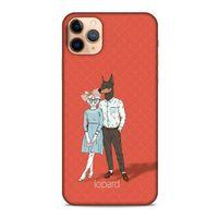 Apple Iphone 11 Pro Kılıf FunnyMaX (15) Antişok Kılıf Kırmızı Kedi Köpek