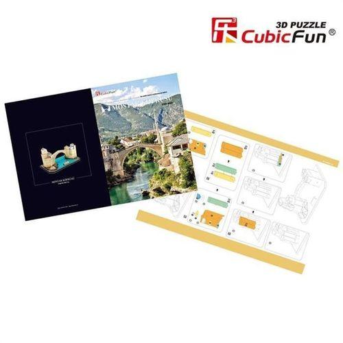 Cubic Fun 3D 64 Parça Puzzle Mostar Köprüsü - Bosna Hersek