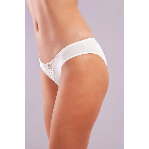Golshan Garland Mini Slip, Kadın Güpürlü Ekru Külot