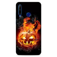 Lopard Huawei Y6P Uyumlu Kılıf FireX (21) Koruyucu Kapak Halloween