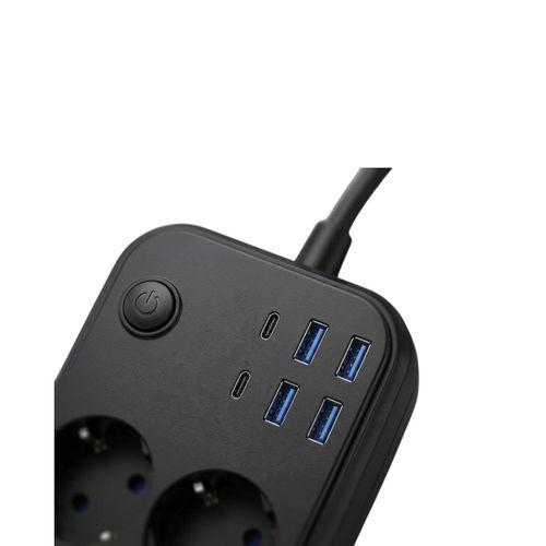 Akım Korumalı Çoklu Priz 4 Usb 2 Type C 4 Priz Güvenli Ve Hızlı Şarj