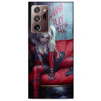 Samsung Galaxy Note 20 Ultra Uyumlu Kılıf Harley Quinn (22) Tam Koruma Kılıfı Kırmızımsı kahverengi