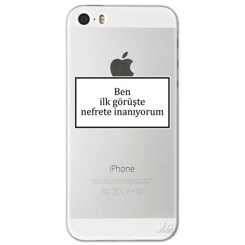 Iphone 5 Kılıf HD Yazı Baskılı Silikon Arka Kapak - Yazı 13