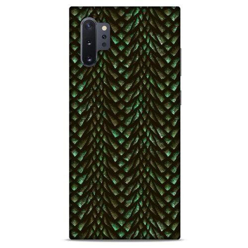 Samsung Galaxy Note 10 Plus Kılıf Dragons (3) Kapak Ejderha Cilt Yeşil