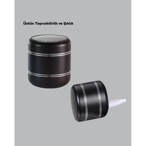 Mini Alüminyum Bluetooth Hoparlör Yüksek Bas Performansı