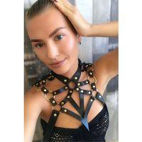 Deri Göğüs Harness, Şık Deri Harness - Brf1075