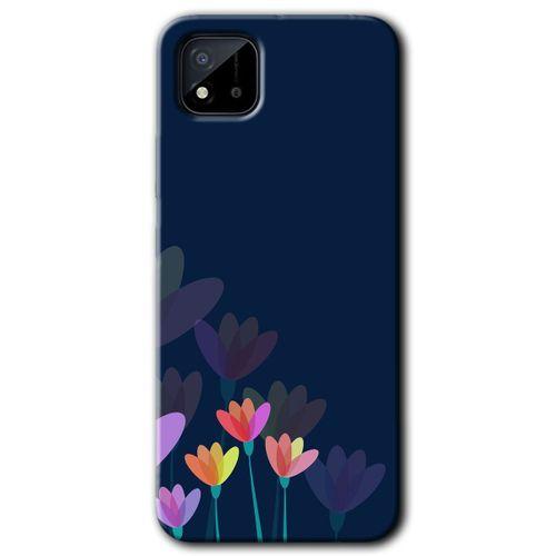 Realme C11 Kılıf HD Desen Baskılı Arka Kapak - Çizim Çiçekleri