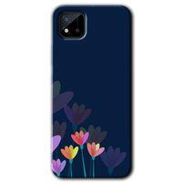 Realme C11 Kılıf HD Desen Baskılı Arka Kapak - Çizim Çiçekleri