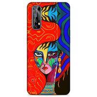 Lopard Huawei P Smart 2021 Uyumlu Kılıf Sürreal Yüzler ♀ (10) Full Koruma Kılıfı Desenli