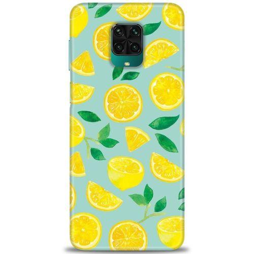 Xiaomi Redmi Note 9S Kılıf HD Baskılı Kılıf - Limon Dilimleri + Tam Ekran Koruyucu
