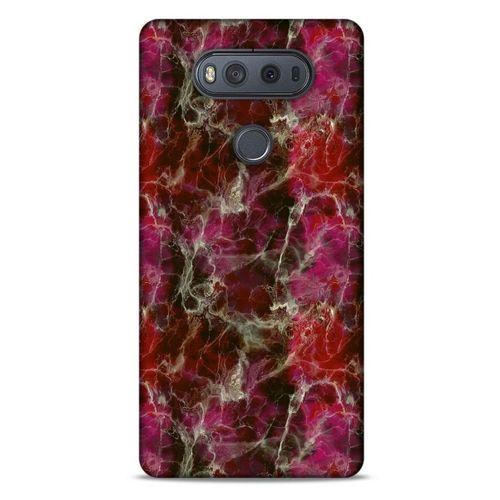 Mermer Desenli (40) Tema Fit Silikon Kılıf Menekşe LG K61 Kılıf