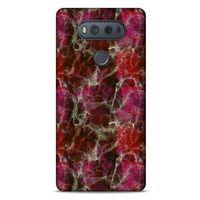 Mermer Desenli (40) Tema Fit Silikon Kılıf Menekşe LG K61 Kılıf