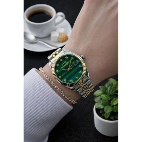 Slazenger Yeni Sezon Elite Model 50 Mt Suya Dayanıklı Bileklik Hediyeli Kadın Kol Saati VS.BLKT.0909