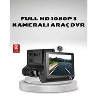 Araç Kamerası 3’lü Full Hd Dvr 1080p Gece Görüşlü Ve G-sensörlü