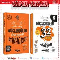 Ankara Yayıncılık 8.Sınıf Paragraf Soru Bankası ve 32 Haftalık Deneme Seti 2 Kitap