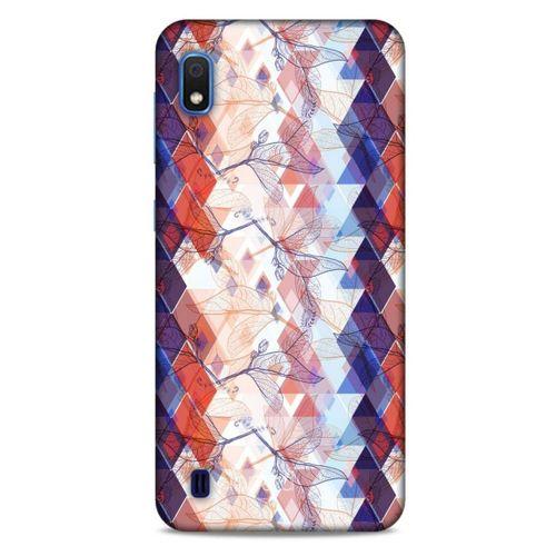 Samsung Galaxy A10 Kılıf Pastel Renkler (3) Kapak Kırmızı Lacivert