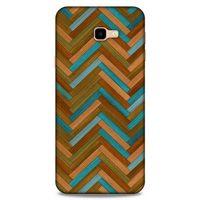 Lopard Samsung Galaxy J4 Plus Uyumlu Kılıf Wood'X (38) Neo Hybrid Kılıf Desenli