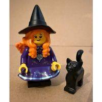 Orjinal Lego Minifigür Witch with cat