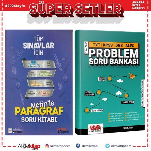 Metin Yayınları Paragraf ve AKM Problemler Soru Bankası Seti 2 Kitap