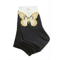 3 Çift Siyah Renkli Snekars Çorap