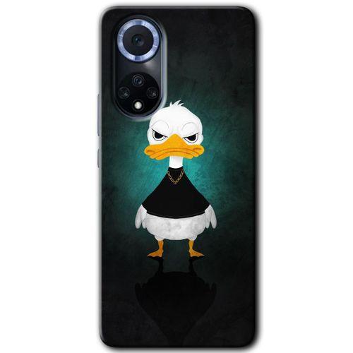 MRCİLETİSİM Huawei Nova 9 Kılıf HD Desen Baskılı Arka Kapak+Temperli Cam - Angry Duck