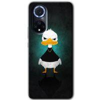 MRCİLETİSİM Huawei Nova 9 Kılıf HD Desen Baskılı Arka Kapak+Temperli Cam - Angry Duck