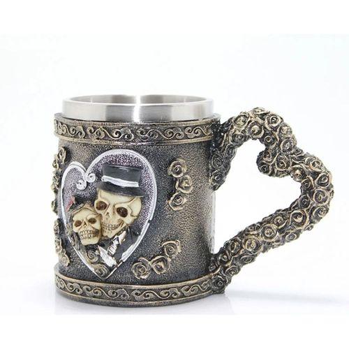 Paslanmaz Çelik Kalpli Kupa Bardak Alk1017