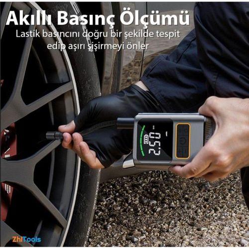 Zhltools ST-5528 Dijital Basınç Göstergeli Oto Lastik Şişirme Pompası Hava Kompresörü