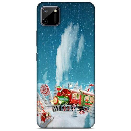 Oppo Realme C11 Kılıf Snowix (11) Tam Koruma Yeşil Kırmızı