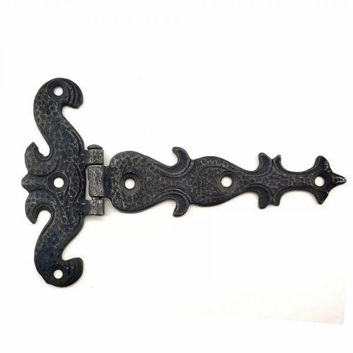 Antika Tarz Dekoratif Pirinç Kuyruklu Kelebek Menteşe - 94x147 Mm, Oksit