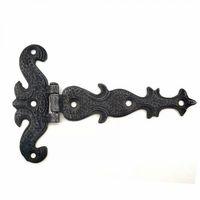 Antika Tarz Dekoratif Pirinç Kuyruklu Kelebek Menteşe - 94x147 Mm, Oksit