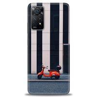 Xiaomi Redmi Note 11 Pro Kılıf HD Baskılı Kılıf - Kırmızı Motor + Tam Ekran Koruyucu