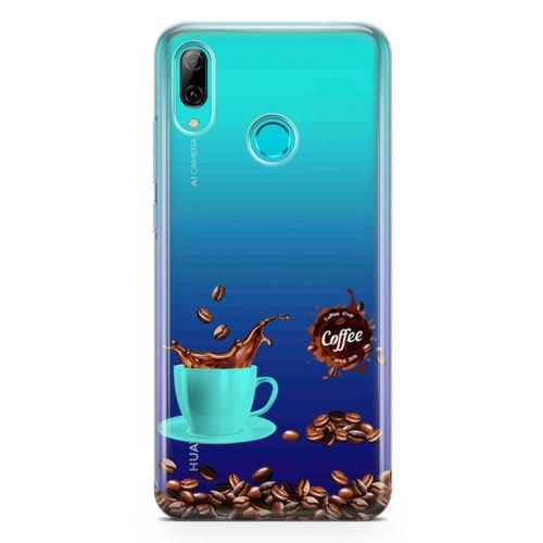 Huawei P Smart 2019 Kılıf Coffe Time Arka Kapak Koruma Desenli Full Koruyucu
