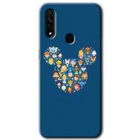 OPPO Oppo A31 Kılıf HD Baskılı Desen + Hayalet Cam Yandan Görünmez