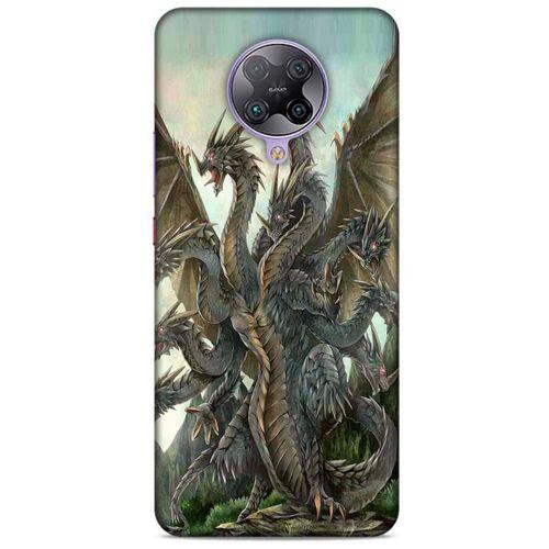 Xiaomi Poco F2 Pro Kılıf Dragons (35) Fit Design Kılıf 9 Başlı Ejderha