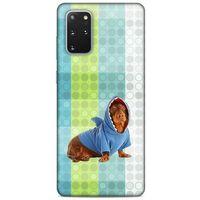 Samsung Galaxy S20 Plus Kılıf Köpek Kıyafetleri (43) Thin Fit Kılıf Cocker Kapişonlu Eşofman