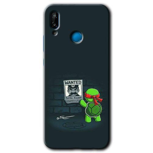 Potkal Hediye Fabrikası Huawei P20 Lite Kılıf HD Desen Baskılı Arka Kapak - Kaplumbağa Avcısı