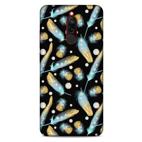 Xiaomi Redmi 8 Kılıf Desenli Özel Seri Tüyler (26) Tpu Silikon Kılıf