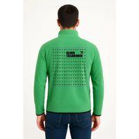 Arka Polar Kazak Dik Yaka - Yeşil