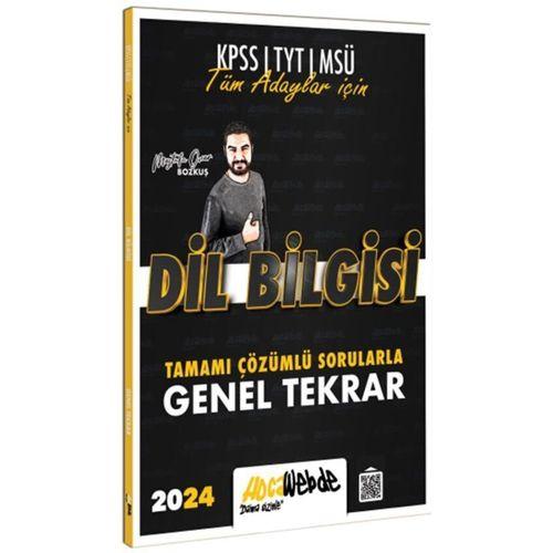 2024 Tüm Adaylar İçin Dil Bilgisi Tamamı Çözümlü Sorularla Genel Tekrar Hocawebde Yayınları