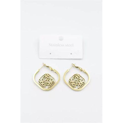 Çiçek Küpe - Altın