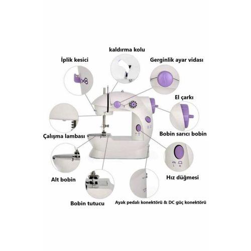 Mini Ev Dikiş Makinesi Pedallı Sewıng Machine