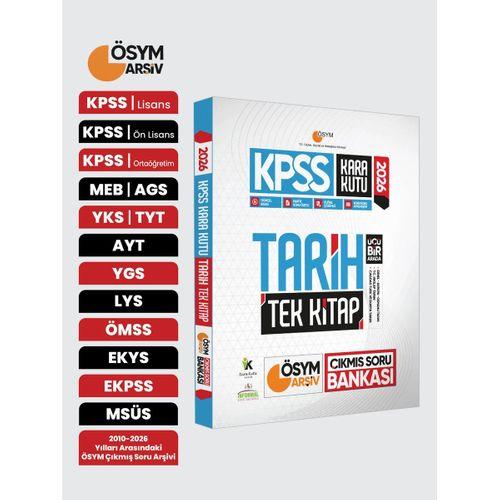2026 KPSS Kara Kutu Tarih TEK KİTAP ÖSYM Arşiv Çıkmış Soru Bankası Konu Özetli Dijital Çözümlü