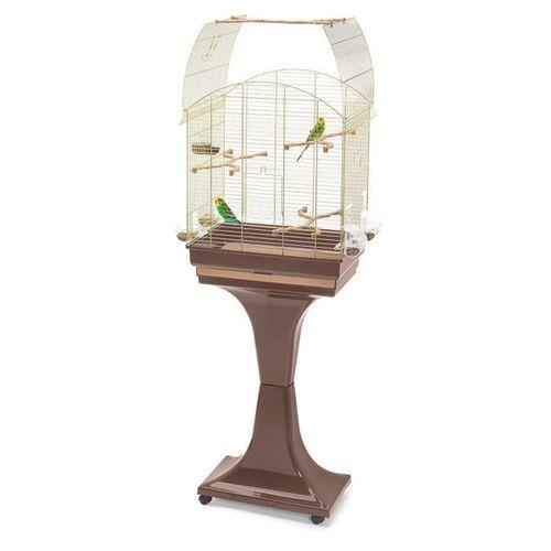 Imac Agata Delux Ayaklı Üstü Açılır Kuş Kafesi Kahve/gold 58x33x62,5cm