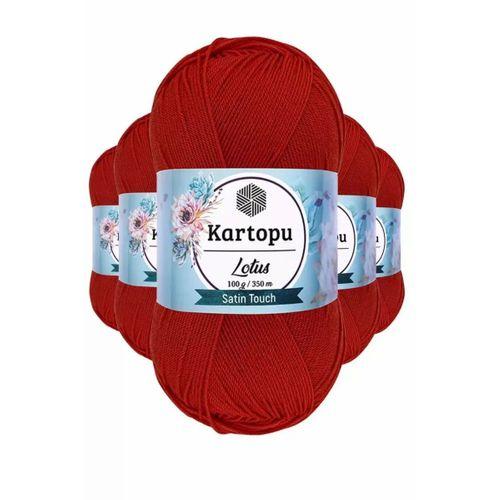 5 Adet Lotus Bikini Büstiyer Bluz Örgü İpi  K101 Nar Çiçeği