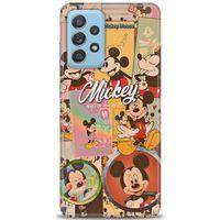 Samsung Galaxy A72 Kılıf HD Baskılı Kılıf - I Love Mickey + Tam Ekran Koruyucu